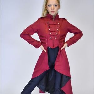 Women's Steampunk Jacket Victorian Gothic Medieval Renaissance Tailcoat
